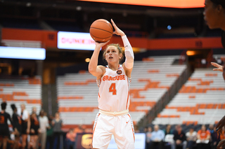 Tiana Mangakahia couldn't make any of her four 3-pointers against Miami.
